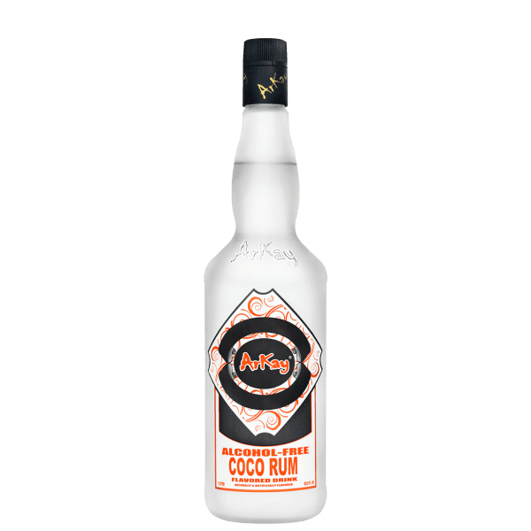 Deal 12 Bottles Arkay Version of Zero Proof Coco Rum Flavoured 33.3 FL OZ / 1 Liter