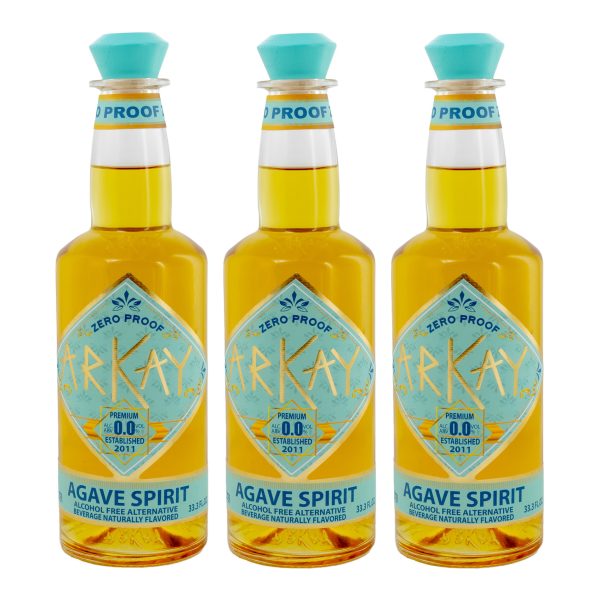 Deal 12 Bottles Arkay Zero Proof Agave Alternative 33.3 FL OZ / 1 Liter