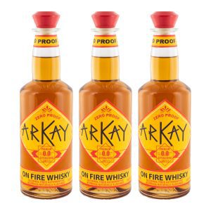 3onfire Deal 12 Bottles On Fire Whiskey Alternative 33.3 FL OZ / 1 Liter