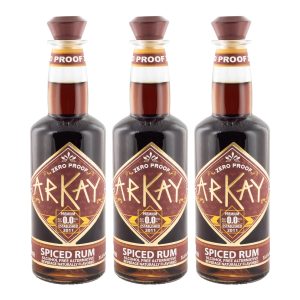 3spicedrum Deal 24 Bottles Arkay Zero Proof Spiced Rum Alternative 33.3 FL OZ / 1 Liter