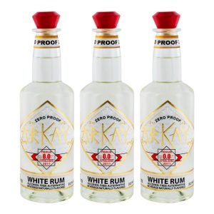3whiterum Deal 12 Arkay Zero Proof Bottles White Rum Alternative 33.3 FL OZ / 1 Liter