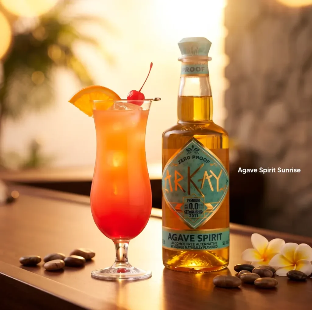 Agave Alternative Sunrise mocktail